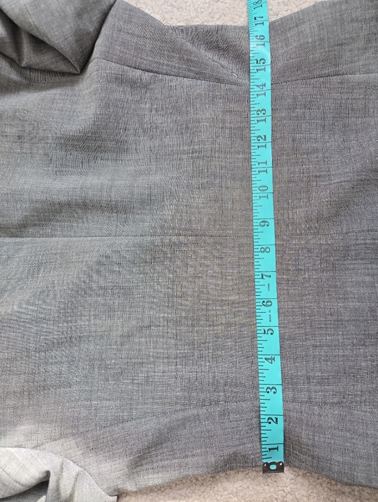 MAX MARA Virgin Wool And Mohair Lightweight Gray Single-Button Blazer. Size 8 - Picture 13 of 14